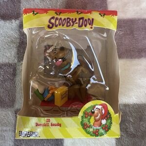 Trevco Scooby-Doo on Sled Hanging Ornament Hanna Barbera Carton Network Vtg